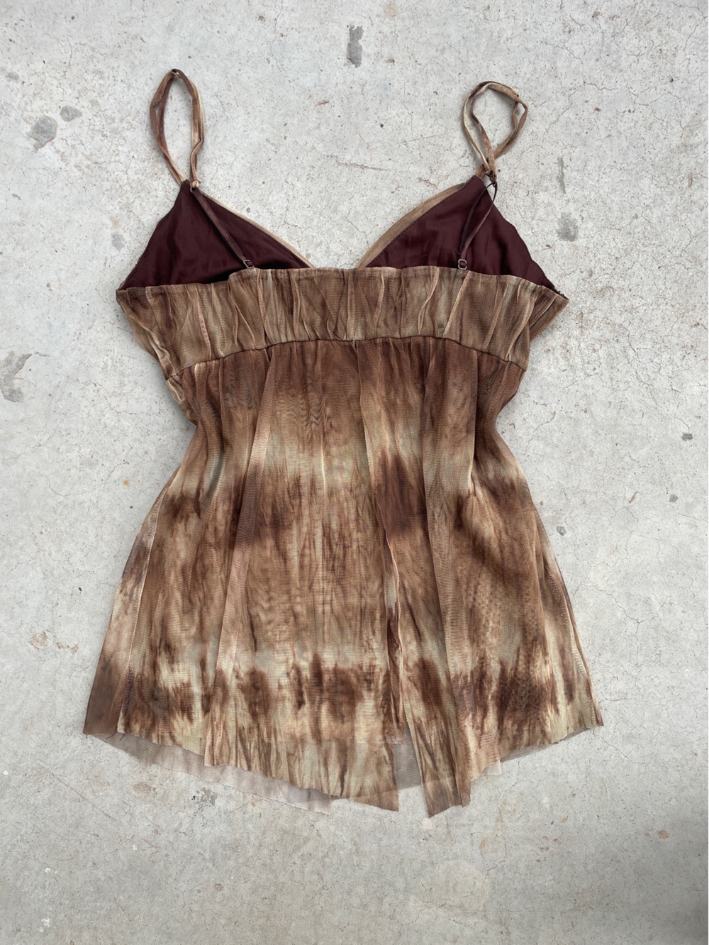 Express RARE Vintage Y2K Tulle Mesh Fairy Babydoll Top - Picture 5 of 6